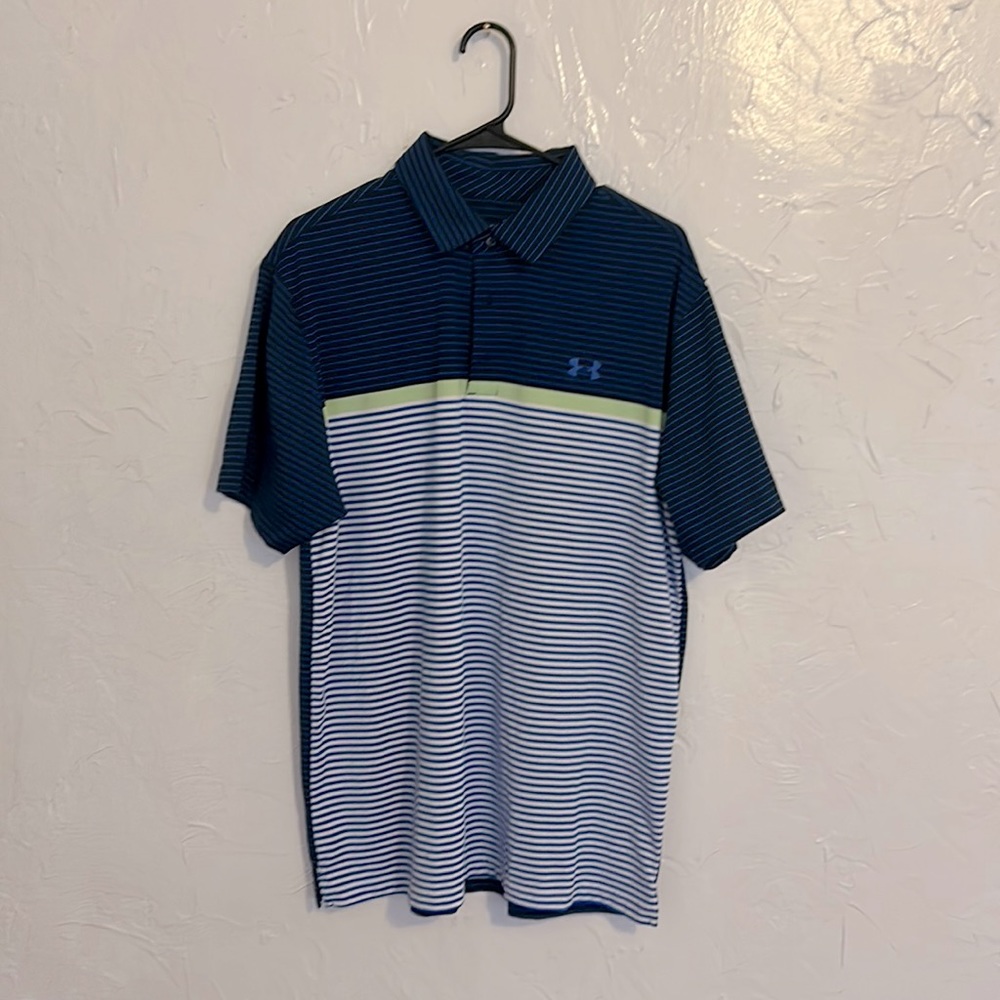 Under Armour heat gear golf polo size large